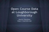 Open Course Data at Loughborough University
