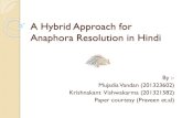 A hybrid approach for anaphora resolution in hindi