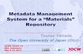 OCWC Global Conference 2013: Metadata Management System for a "Materials" Repository