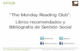Bibliografía sentido social para the monday reading club