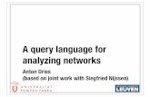 A query language for analyzing networks