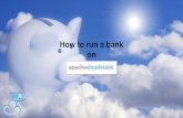 How to run a bank on Apache CloudStack
