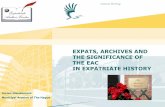 Expats, archives and the significance of the Expatriate Archive Centre in expatriate history by Dr. Corien Glaudemans