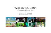 Wesley St John Games Portfolio