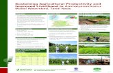 Sustaining Agricultural Productivity and Improved Livelihood in Ammaiyanaickanur Model Watershed, Tamil Nadu