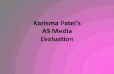 Karisma Patel's AS Media Evaluation