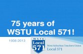 West Suburban Teachers Union 75th anniversary presentation