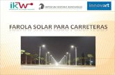 Solar lamppost for highway spanish