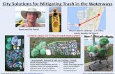 City solutions for mitigating trash in the waterways