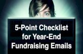 5-Point Checklist for Year-End Fundraising Emails