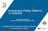 Steven Thomsen, OECD, 2014 ASEAN-OECD Investment Policy Conference