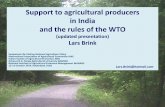 Support to agricultural producers in India and the rules of the WTO (updated)