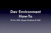 Django Dev Environment Howto