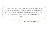 Daniel Marote - My leadership reference