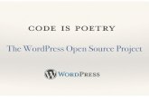 Code is Poetry: The WordPress OpenSource Project