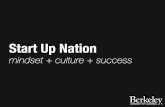 Start Up Nation: Mindset + Culture + Success