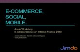 Jimdo Workshop: 'E-commerce, social, mobile.'