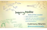 Inquiry maths workshop - Surrey Maths Network meeting 08-12-14