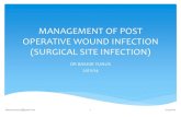 Management of post operative wound infection