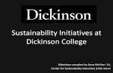 Sustainability Initiatives at Dickinson