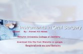 Instruments in oral surgery