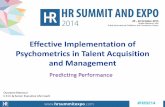 Effective Implementation of Psychometrics in Talent Acquisition and Management