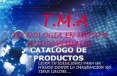 Catalogo de producto de T.M.A "Tecnologia en medio audio visuales.