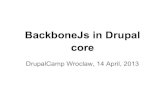 Backbone js in drupal core