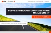 Präsentation Puppet: Windows Configuration Management (Webinar vom 12.12.2014)