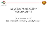 November Community Action Council 6 NOV