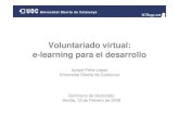 Voluntariado virtual: e-learning para el desarrollo