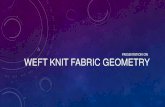 Weft knit fabric geometry