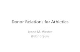 Donor Relations for athletics