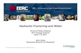 Hydraulic Fracturing and Water