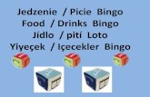 Food and drinks bingo