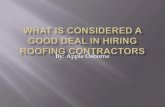 What is considered a good deal in hiring2