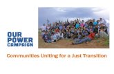 Grassroots Strategies for a Just Transition - Jan 21 Briefing