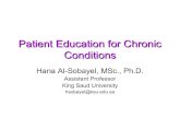 Patient education for chronic conditions