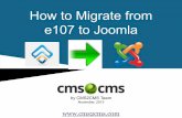 How to Migrate from e107 to Joomla