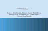 Wooden model ships, Boats & Yachts