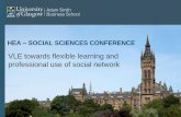 VLE - towards flexible learning and professional use of social networks - Thereza Raquel Sales de Aguiar (University of Glasgow)