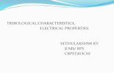 TRIBOLOGICAL CHARACTERISTICS,ELECTRICAL PROPERTIES
