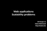Web applications scalability prolems  - eslam mahmoud