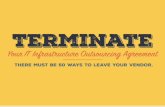 Terminate your IT Infrastructure Outsourcing Agreement