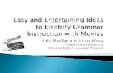 Easy and entertaining ideas to electrify grammar instruction