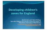 Chris Wellings + Kirstin Kerr | Developing children's zones for England