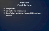 Cis160 Final Review