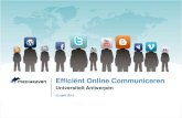 2013.04.22   efficient online communiceren - universiteit antwerpen