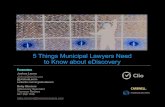 5 things municipal lawyers need to know about eDiscovery