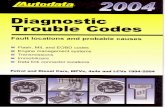 Autodata   diagnostic trouble codes fault locations and probable causes - 2004 edition